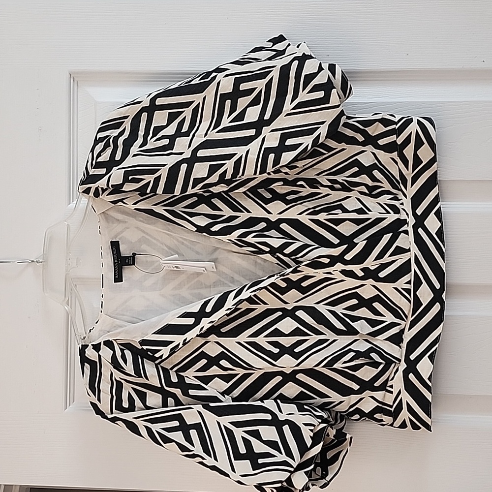 Banana Republic Linen blend wrap top
